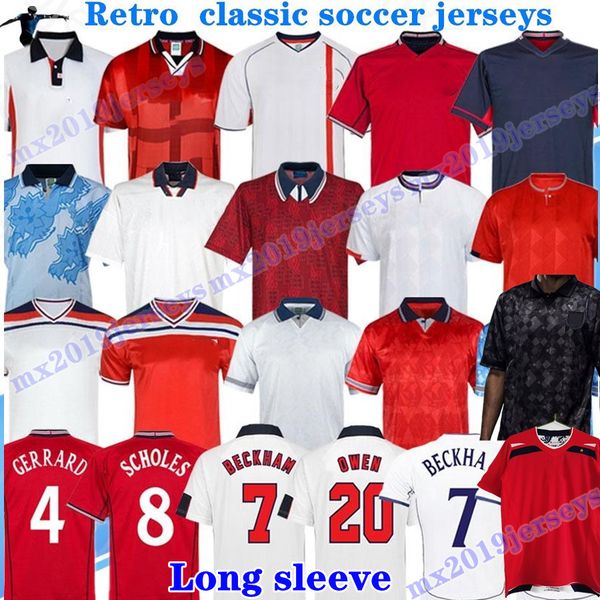 long sleeve 1998 2000 2002 keegan beckham retro soccer jerseys lineker scholes shearer sheringham gascoigne lampard gbuk home away 3rd 90 06, Black;yellow
long sleeve 1998 2000 2002 keegan beckham retro soccer jerseys lineker scholes shearer sheringham gascoigne lampard gbuk home away 3rd 90 06, Black;yellow