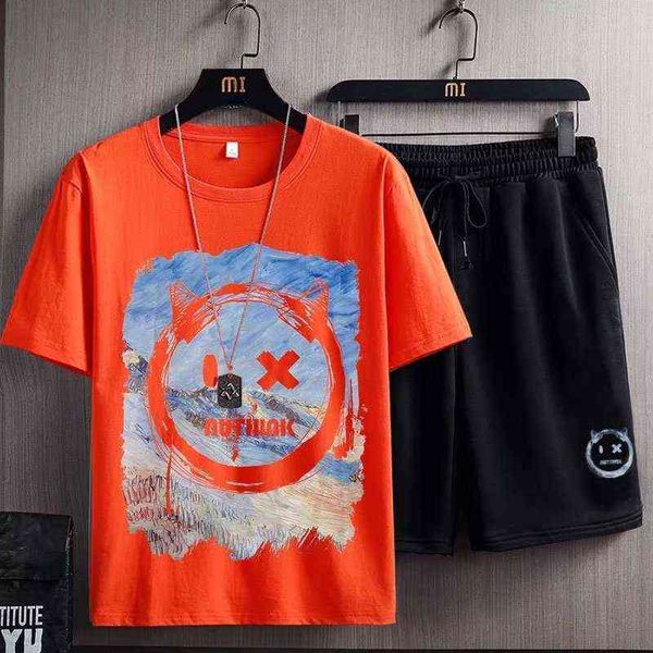 smiling face printed t-shirt basketball sports suit men's summer breathable 2022 class clothes youth short sleeved shorts two-piece set, Gray
smiling face printed t-shirt basketball sports suit men's summer breathable 2022 class clothes youth short sleeved shorts two-piece set, Gray