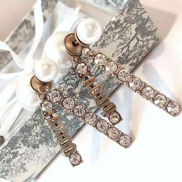 fine jewellery ornament charm earring s925 silver needle pearl letter tassel two wear brass earrings, Golden
fine jewellery ornament charm earring s925 silver needle pearl letter tassel two wear brass earrings, Golden