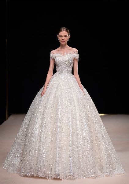 new wedding dresses beads off shoulder floor-length sweep train vestidos de novia 2022 princess bride wedding gowns plus size, White
new wedding dresses beads off shoulder floor-length sweep train vestidos de novia 2022 princess bride wedding gowns plus size, White