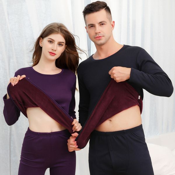 plus velvet thick warm thermal underwear set long johns for male female warm thermal clothing men woman winter suit wear y200106, Black;white
plus velvet thick warm thermal underwear set long johns for male female warm thermal clothing men woman winter suit wear y200106, Black;white