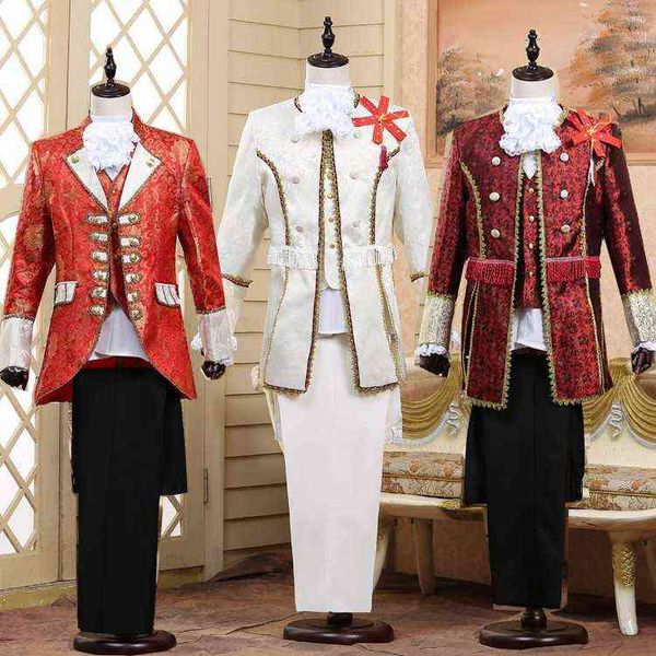 mens boys gold suit et formal lapel collar dress comes prince stage retro european stage medieval carnival plus l220714, Black;red
mens boys gold suit et formal lapel collar dress comes prince stage retro european stage medieval carnival plus l220714, Black;red