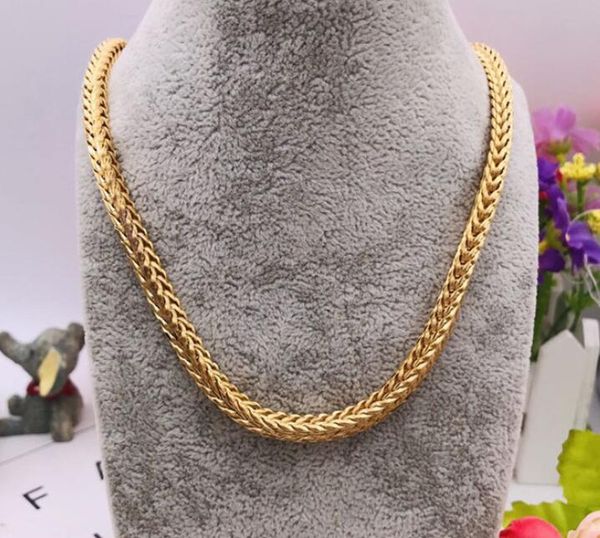 18k domineering gold chains plated abacus square necklace 5mm-60cm, Silver
18k domineering gold chains plated abacus square necklace 5mm-60cm, Silver