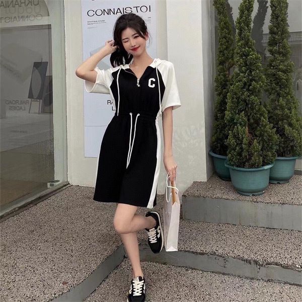 casual dresses designer ce hooded dress 2022 casual color contrast design sense splicing drawcord waist european dress 7h4k, Black;gray
casual dresses designer ce hooded dress 2022 casual color contrast design sense splicing drawcord waist european dress 7h4k, Black;gray