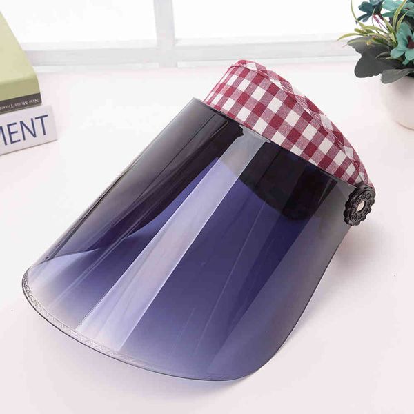 women's summer cycling sunscreen sunshade hat korean lattice outdoor uv proof empty large edge sun hat, Blue;gray
women's summer cycling sunscreen sunshade hat korean lattice outdoor uv proof empty large edge sun hat, Blue;gray