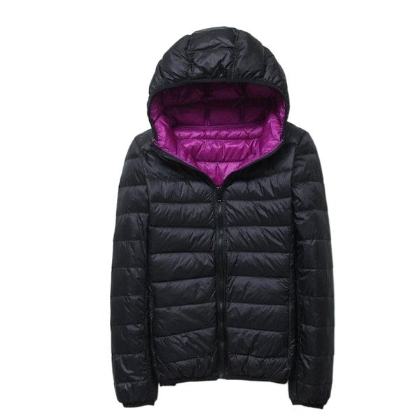 women's down & parkas double sided winter coat ultra light white duck jacket long sleeve warm parka female solid portable outwear g59o#, Black
women's down & parkas double sided winter coat ultra light white duck jacket long sleeve warm parka female solid portable outwear g59o#, Black