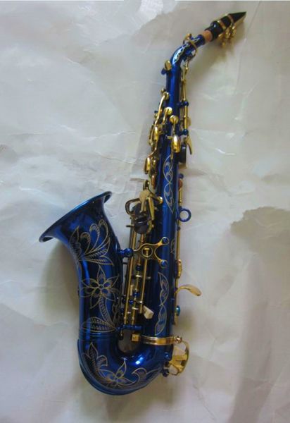 soprano curved saxophone blue sax gold key brass body neck musical instruments with mouthpiece free
soprano curved saxophone blue sax gold key brass body neck musical instruments with mouthpiece free
