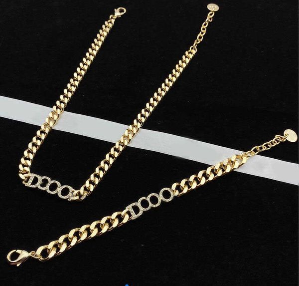 fashion designer gold letter charm choker necklace bracelet thick chain bijoux for womens lady party wedding lovers gift jewelry with box, Golden;silver
fashion designer gold letter charm choker necklace bracelet thick chain bijoux for womens lady party wedding lovers gift jewelry with box, Golden;silver