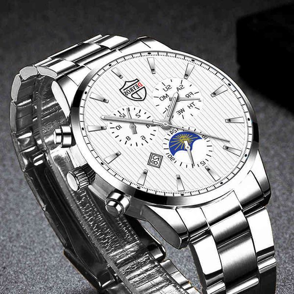 2022 fashion men sport stainls steel watch men busins casual leather quartz watch calendar luminous clock cjfi, Slivery;brown
2022 fashion men sport stainls steel watch men busins casual leather quartz watch calendar luminous clock cjfi, Slivery;brown