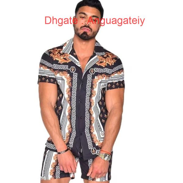 men's fashion casual shirts tracksuit hawaiian sets t-shirts printing luxury summer swim short sleeve button men shirt suit vacation be, White;black
men's fashion casual shirts tracksuit hawaiian sets t-shirts printing luxury summer swim short sleeve button men shirt suit vacation be, White;black