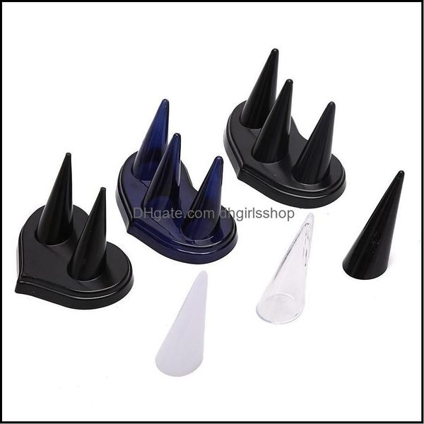 jewelry pouches bags packaging display plastic finger cone ring holder stand organizer storage rack showcase for exhibit drop delivery 20, Pink;blue
jewelry pouches bags packaging display plastic finger cone ring holder stand organizer storage rack showcase for exhibit drop delivery 20, Pink;blue