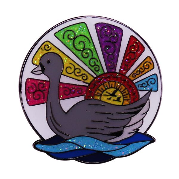 rainbow glitter grey swan enamel pin lovely animal brooch funny novelty badge fashion jewelry decor, Blue
rainbow glitter grey swan enamel pin lovely animal brooch funny novelty badge fashion jewelry decor, Blue