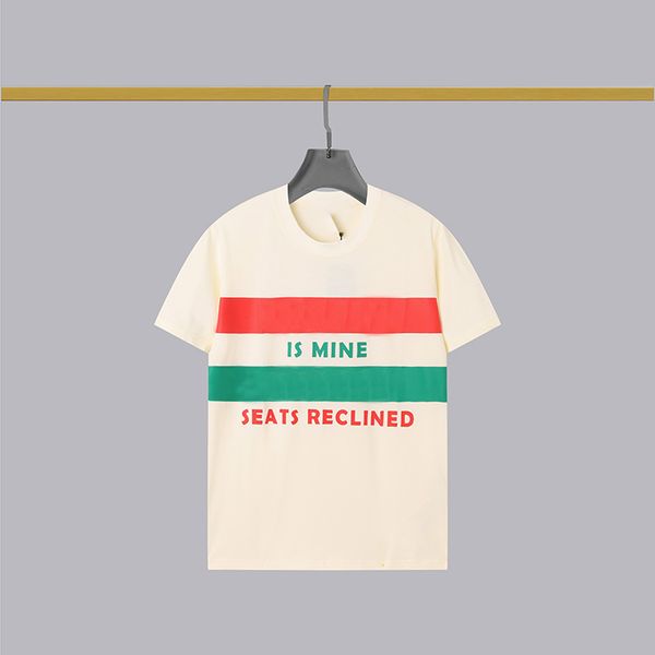 2022 men's t shirt designer casual loose ladies shirt streetwear round neck short sleeve 3 color letter stripe print 02, White;black
2022 men's t shirt designer casual loose ladies shirt streetwear round neck short sleeve 3 color letter stripe print 02, White;black