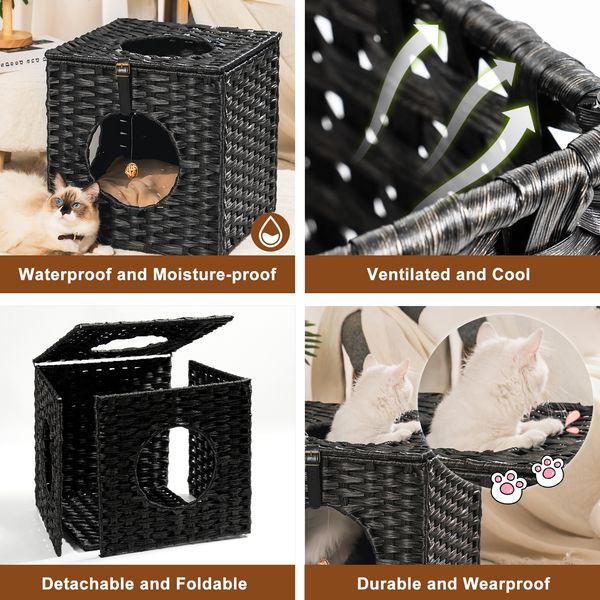 cat carriers rattan pet supplies litter cats bed with rattan ball and cushion black
cat carriers rattan pet supplies litter cats bed with rattan ball and cushion black