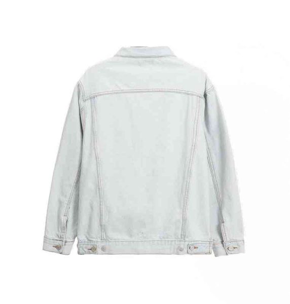 chest black embroidery washed light blue white denim jacket loose standard couple style outlet_nfja, Black;brown
chest black embroidery washed light blue white denim jacket loose standard couple style outlet_nfja, Black;brown