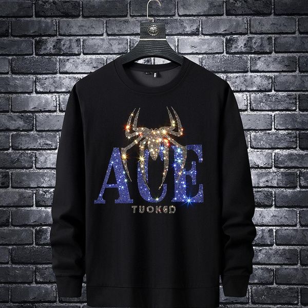 men's hoodies & sweatshirts designer spring new style sweater men's deer head drill slim fitting round neck bottomed shirt brand t, Black
men's hoodies & sweatshirts designer spring new style sweater men's deer head drill slim fitting round neck bottomed shirt brand t, Black