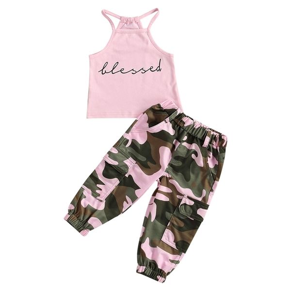 infant kids baby girls 2pcs clothes set sleeveless letter printed high neck halter with camouflage long pants 220620, White
infant kids baby girls 2pcs clothes set sleeveless letter printed high neck halter with camouflage long pants 220620, White