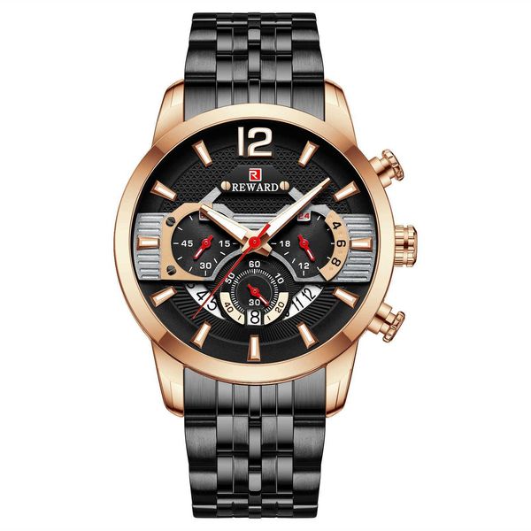 watches designer reward genuine men's sports watch waterproof luminous five beads solid steel belt multifunctional chronograph calendar, Silver
watches designer reward genuine men's sports watch waterproof luminous five beads solid steel belt multifunctional chronograph calendar, Silver