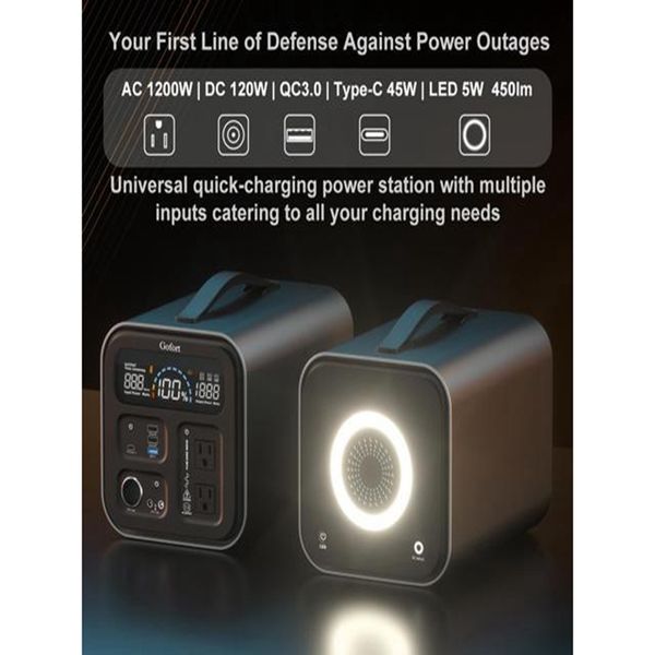 portable power station 1100wh solar generator with 1200w peak 2000w 110v ac outlets 120w 12v dc qc &typec sos flashlight
portable power station 1100wh solar generator with 1200w peak 2000w 110v ac outlets 120w 12v dc qc &typec sos flashlight