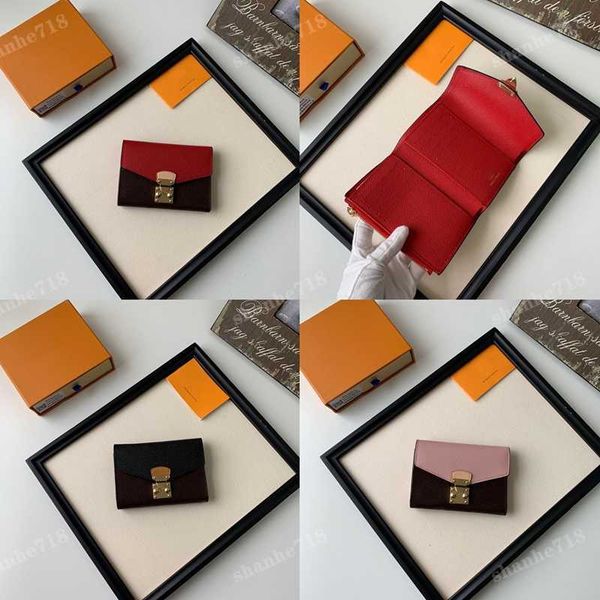vintage cowhide pallas fold short wallets lady coin purses metal lock designer luxury women clutch bags victorine passport card holder, Red;black
vintage cowhide pallas fold short wallets lady coin purses metal lock designer luxury women clutch bags victorine passport card holder, Red;black
