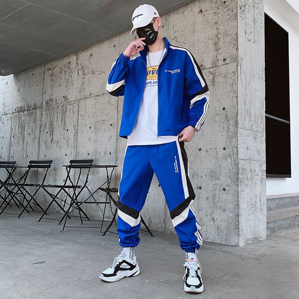 mens sportswear set fashion printing casual jacketsports pants 2 piece autumn sets zipper black jogging sportswear 201204, Gray
mens sportswear set fashion printing casual jacketsports pants 2 piece autumn sets zipper black jogging sportswear 201204, Gray