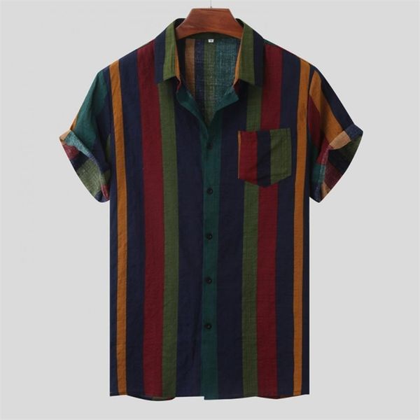 hawaii men shirt blouse beach shirt simple stripe singlebreasted men short sleeve turndown collar loose casual beachwear 220617, White;black
hawaii men shirt blouse beach shirt simple stripe singlebreasted men short sleeve turndown collar loose casual beachwear 220617, White;black
