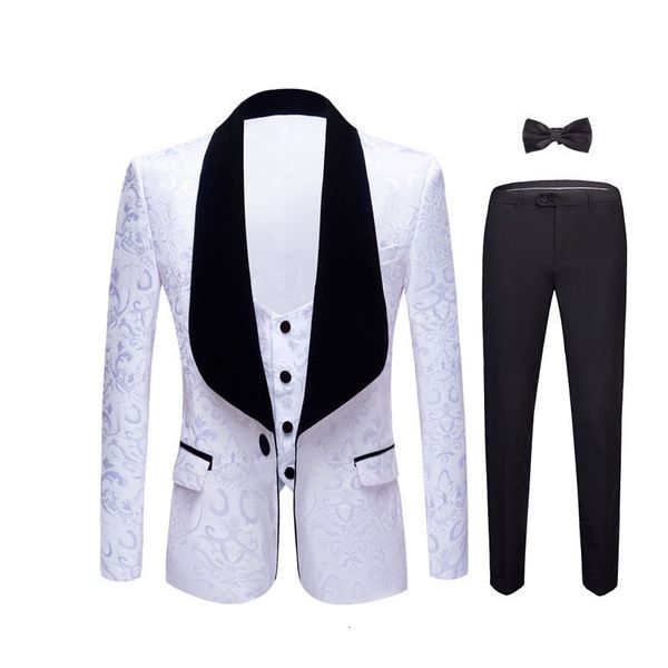 men's suits & blazers bridegroom's wedding suit 4-piece set men's velvet green fruit collar jacquard slim fitting banquet dre, White;black
men's suits & blazers bridegroom's wedding suit 4-piece set men's velvet green fruit collar jacquard slim fitting banquet dre, White;black