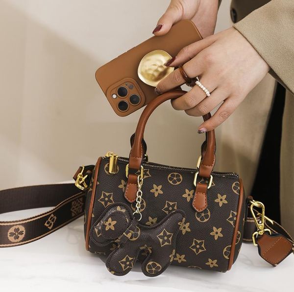 fashion print bag colorblock handbag simple versatile messenger bag