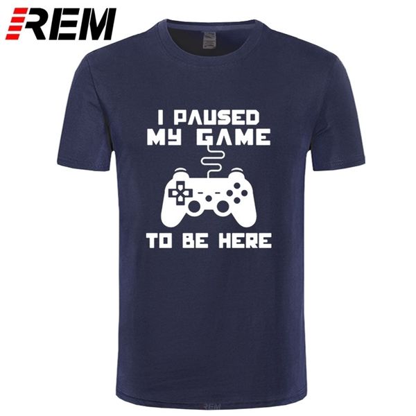 i paused my game to be here men t-shirt funny video gamer gaming player humor joke t shirts letter print 220509, White;black
i paused my game to be here men t-shirt funny video gamer gaming player humor joke t shirts letter print 220509, White;black