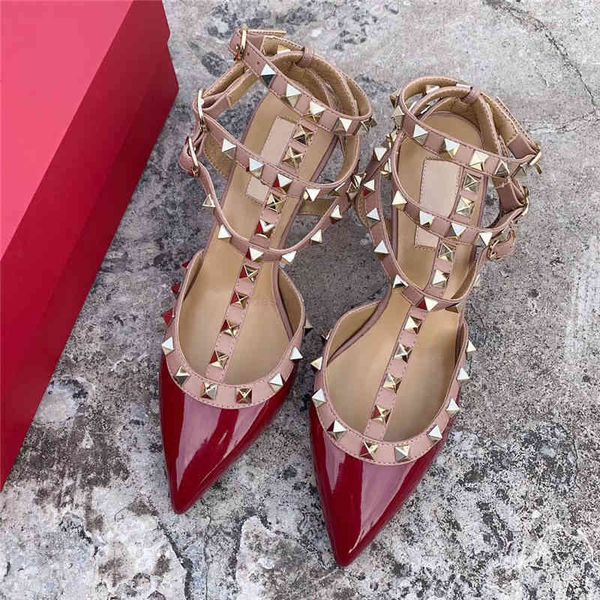 shoes designer stud sandals rivets genuine leather slingback pumps ladies dress high heels wedding party fashion sandal shoe, Black
shoes designer stud sandals rivets genuine leather slingback pumps ladies dress high heels wedding party fashion sandal shoe, Black