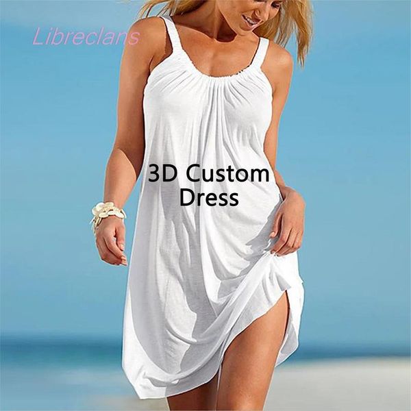 custom beach dress summer women 3d print wholesale fashion suspenders dress seaside holiday style female mid boho dresses 220608, Black
custom beach dress summer women 3d print wholesale fashion suspenders dress seaside holiday style female mid boho dresses 220608, Black