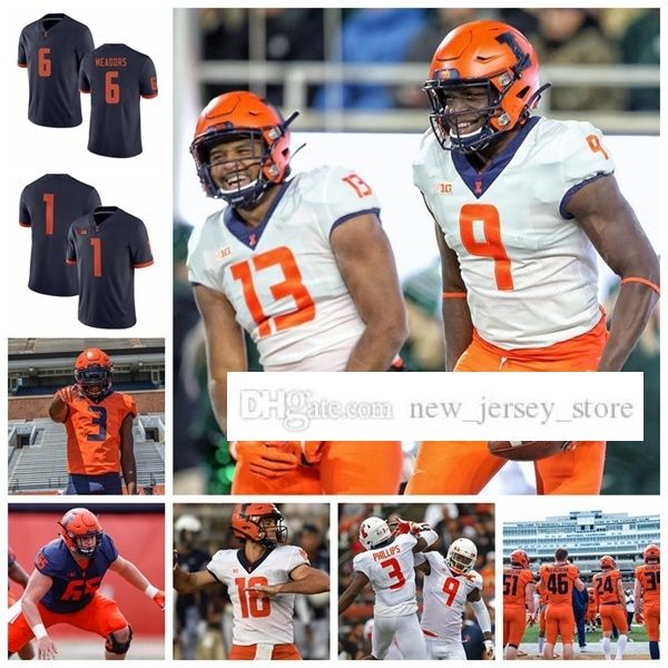 ncaa custom illinois fighting college illini football jerseys stitched 8 mj rivers ii dick butkus marquez beason milo eifler jersey, Black
ncaa custom illinois fighting college illini football jerseys stitched 8 mj rivers ii dick butkus marquez beason milo eifler jersey, Black