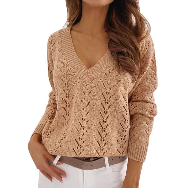 sweaters under 20 dollars women casual solid color hollow v neck knit sweater young men sweaters, White;black
sweaters under 20 dollars women casual solid color hollow v neck knit sweater young men sweaters, White;black