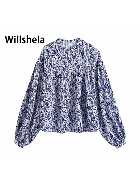 willshela women vintage printed shirt long puff sleeves o neck casual chic lady high fashion blouses woman 220809, White
willshela women vintage printed shirt long puff sleeves o neck casual chic lady high fashion blouses woman 220809, White