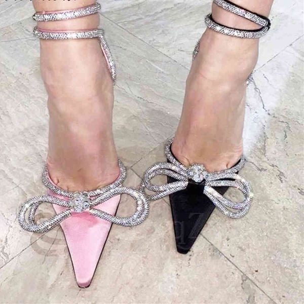 sandals summer satin lady shoes bowknot high heels shallow mouth sequins stiletto pointed strap women, Black
sandals summer satin lady shoes bowknot high heels shallow mouth sequins stiletto pointed strap women, Black