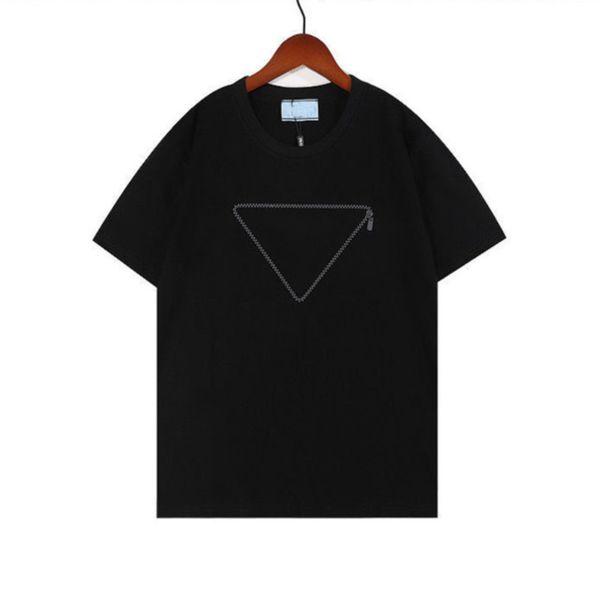 t designer mens shirts luxury summer short sleeve men women tee classic brand p triangle t-shirts senior pure cotton size s-2xl tees enqh, White;black
t designer mens shirts luxury summer short sleeve men women tee classic brand p triangle t-shirts senior pure cotton size s-2xl tees enqh, White;black