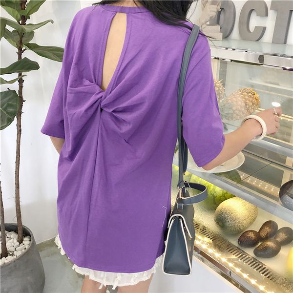 women's t-shirt shirt female short sleeve hollow out backless harajuku women vintage kpop solid color tee shirts ladies -xxl, White
women's t-shirt shirt female short sleeve hollow out backless harajuku women vintage kpop solid color tee shirts ladies -xxl, White
