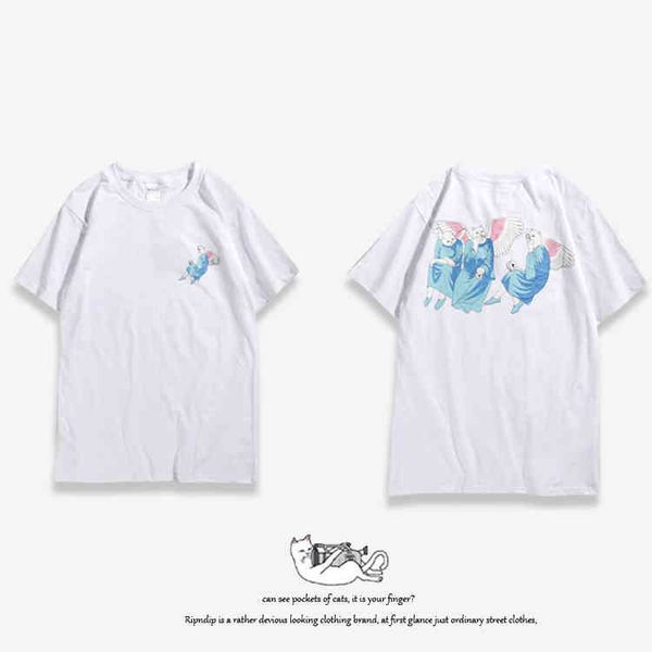 american fashion classic brand ripndip mens t shirts designer animal cat t-shirts couple minority women tshirt oversize tees summer short s, White;black
american fashion classic brand ripndip mens t shirts designer animal cat t-shirts couple minority women tshirt oversize tees summer short s, White;black