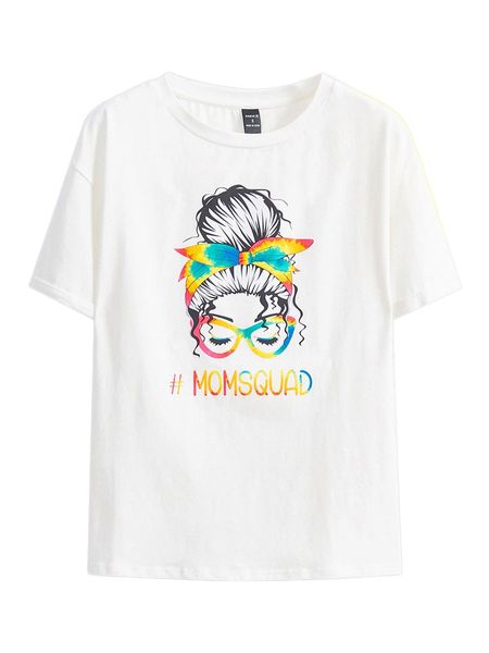 x rosie figure & letter graphic tee n6qp#, White
x rosie figure & letter graphic tee n6qp#, White