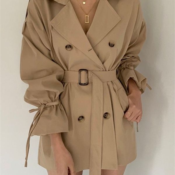realeft autumn winter khaki minimalist women's trench coat sashes windbreaker loose flare sleeve double breasted trench l220812, Tan;black
realeft autumn winter khaki minimalist women's trench coat sashes windbreaker loose flare sleeve double breasted trench l220812, Tan;black