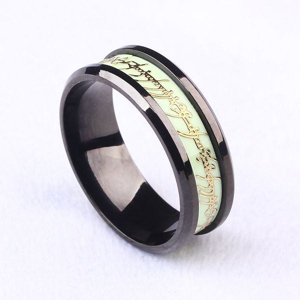 stainless steel black ring jewelry luminous ring fluorescent ring size 6-11 12pcs/lot, Silver
stainless steel black ring jewelry luminous ring fluorescent ring size 6-11 12pcs/lot, Silver