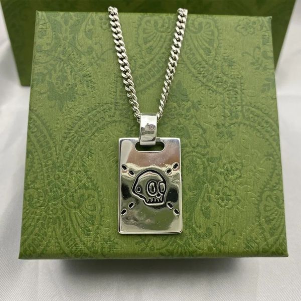 pendant necklaces 2023 vintage 925 sterling sliver women men skeleton necklace streetwear ghost chain choker luxury designer jewelry g, Silver
pendant necklaces 2023 vintage 925 sterling sliver women men skeleton necklace streetwear ghost chain choker luxury designer jewelry g, Silver