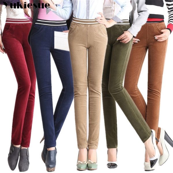 new autumn and winter womens corduroy pants plus velvet trousers female plus size high elastic waist straight pants for women 210412, Black;white
new autumn and winter womens corduroy pants plus velvet trousers female plus size high elastic waist straight pants for women 210412, Black;white