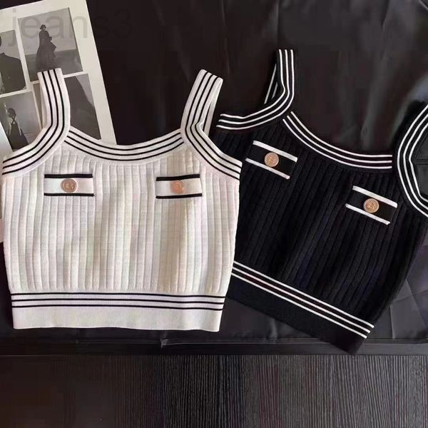 women's tanks & camis designer home b 2022 early spring new feminine temperament small fragrance black and white contrast color slim fi
women's tanks & camis designer home b 2022 early spring new feminine temperament small fragrance black and white contrast color slim fi