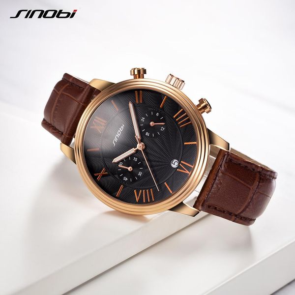 new arrival sinobi watch men brown leather wristwatch men waterproof luminous calendar luxury casual watches relogio masculino, Slivery;brown
new arrival sinobi watch men brown leather wristwatch men waterproof luminous calendar luxury casual watches relogio masculino, Slivery;brown