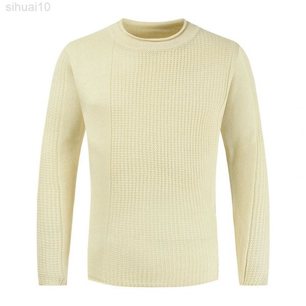 long sleeve solid color men sweater casual o-neck elastic knitted sweater for autumn winter l220801, White;black
long sleeve solid color men sweater casual o-neck elastic knitted sweater for autumn winter l220801, White;black