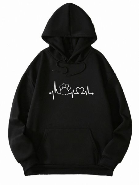 heart print drawstring thermal hoodie 34ae#, Black
heart print drawstring thermal hoodie 34ae#, Black