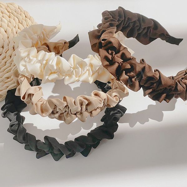 solid color hairband women individuality pleated headband hair hoop girls korean hair band headwear hair accessories gifts, Slivery;white
solid color hairband women individuality pleated headband hair hoop girls korean hair band headwear hair accessories gifts, Slivery;white
