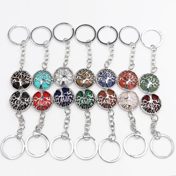 natural stone crystal key rings handbag holder tree of life keychains hexagonal column pendulum amulet real agates tiger eye opal pink quart, Silver
natural stone crystal key rings handbag holder tree of life keychains hexagonal column pendulum amulet real agates tiger eye opal pink quart, Silver