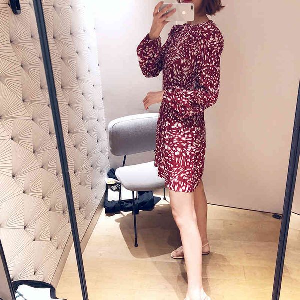 france maje autumn and winter color contrast lady pleated sweet print slim long sleeve women's dress, Black;gray
france maje autumn and winter color contrast lady pleated sweet print slim long sleeve women's dress, Black;gray